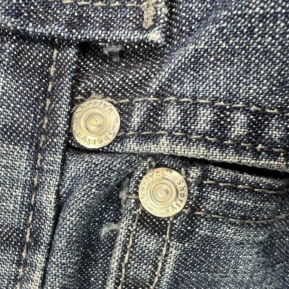 Vintage‎ Y2K Shorty's Skateboards Denim Jeans BAGGY 90s Button Fly Mens Sz 30x29
